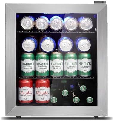 Mini Beverage Refrigerator Cooler -Small Beverage Fridge 1.4cu.ft by Velieta-SpecialistinFridge