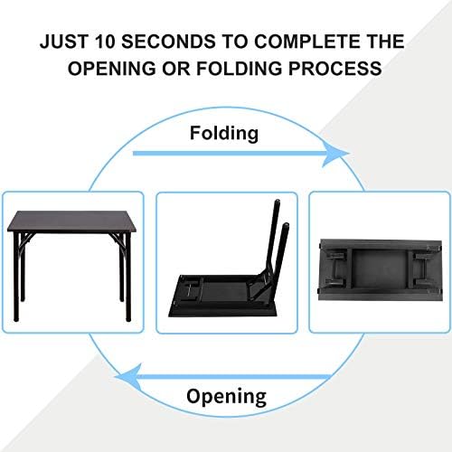 Need Small Computer Desk 31.5 in Folding Home Office Table Black - Image 4