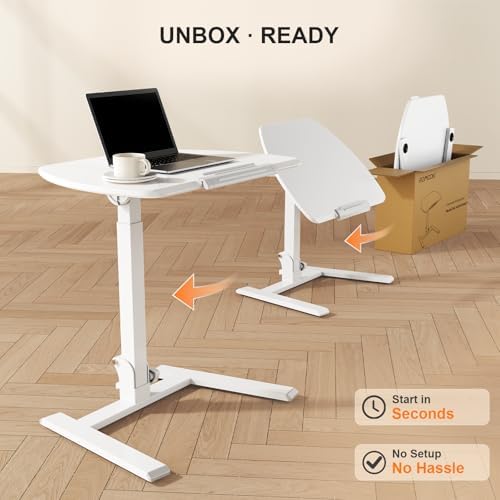 ROMOON Foldable Standing Desk with Wheels: No-Assembly, Height Adjustable - Image 3