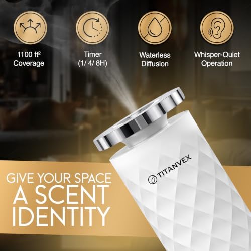 Cordless Diffuser, Waterless Essential Oil Diffuser - White - Image 2