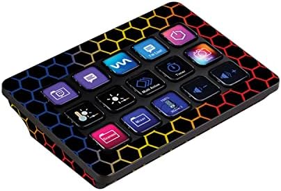 MightySkins Skin Compatible with Elgato Stream Deck MK.2 - Primary Honeycomb | Protective, Durable, and Unique Vinyl Decal wrap Cover | Easy to Apply and Change Styles | Made in The USA by MIGHTY+SKINS