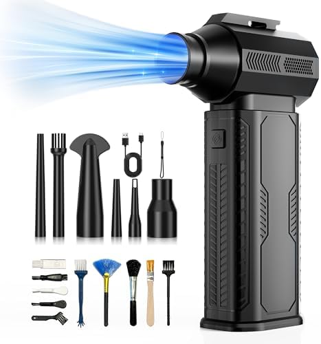 Compressed Air Duster, 130,000RPM Ultra-Powerful Electric Air Duster by ZOAIVR
