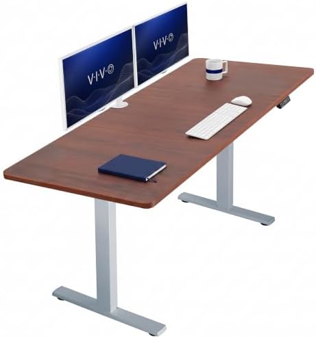 VIVO Dark Walnut 71 x 30 in Standing Desk, DESK-KIT-1G7D by VIVO