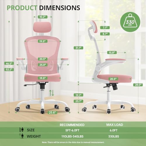 Synorla Office Chair|330LBS Capacity Ergonomic Desk Chair - Image 2
