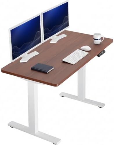 VIVO Dark Walnut 43 x 24 in Standing Desk, DESK-KIT-1W4D by VIVO