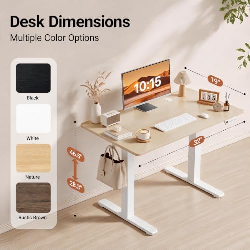 Claiks 32 x 19 Inch Nature Electric Standing Desk - Image 3