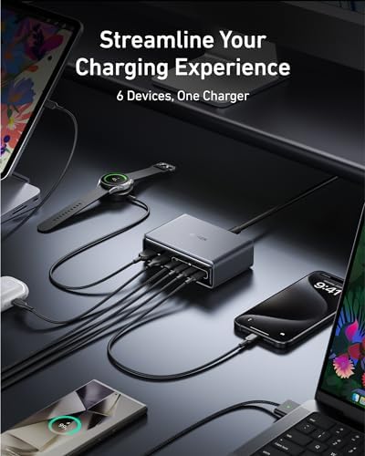 Anker Prime Charging Station, 200W 6-Port GaN Desktop Charger - Image 4