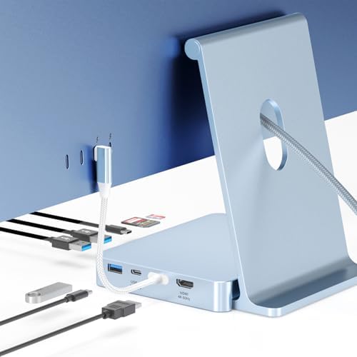 USB C Hub for iMac 24 inch 2021/2023/2024, 8 in 1 iMac USB Hub with M.2 SSD Expansion (SSD Not Included)，with USB A/C 3.2 10Gbps, SD/TF, HDMI iMacM1 M3 M4 Dock Accessories by GKEAPZA