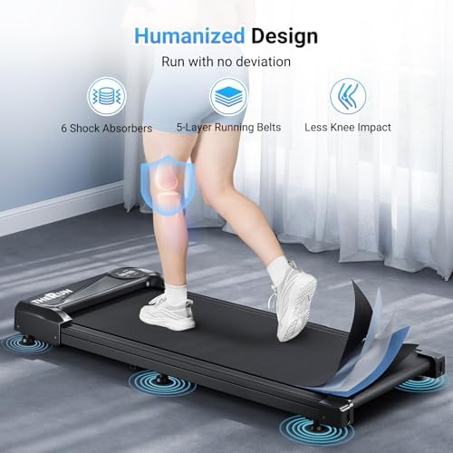 THERUN Walking Pad with 300LBS Weight 40" Longer Belt Under Desk Treadmill - Image 3