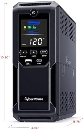 CyberPower CP1350AVRLCD3 Intelligent LCD UPS Battery Backup - Image 6