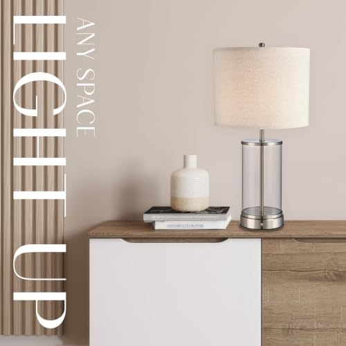 O’Bright Luma - Battery Powered Table Lamp (Brushed Nickel, 24-inch) - Image 6