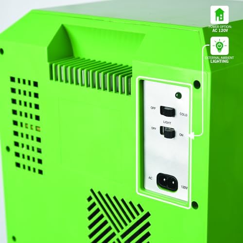 Minecraft Legends Creeper Mini Fridge – 12 Can 8L Portable Cooler with LED Lights, AC/DC Power & Removable Shelves for Gaming Rooms, Dorms & Offices - Image 6