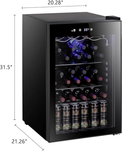 Antarctic Star Wine Cooler Beverage Refrigerator Mini Fridge 4.4 cu.ft - Image 2