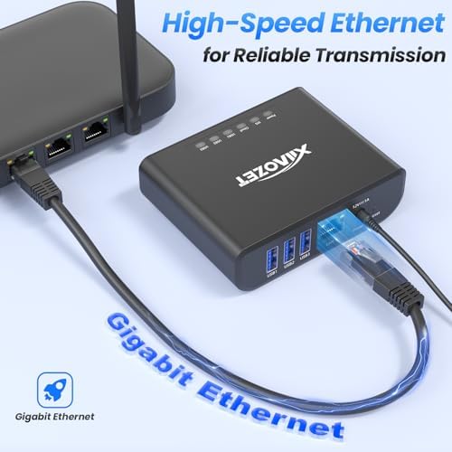 LK301E Gigabit USB3.0 Device Server, 3-Port USB Hub - Image 3
