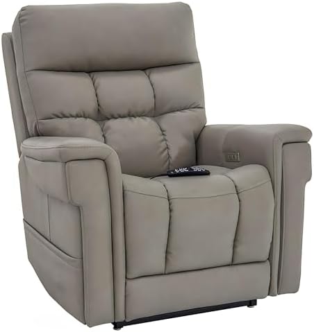 Pride Viva Lift Ultra Power Recliners - Lift Chair for Adults, 400 Lbs Weight Capacity, Lithium Battery Backup, 23" W x 22" D Comfort Seat, Large, Capriccio Dove - PLR4955L - Image 6