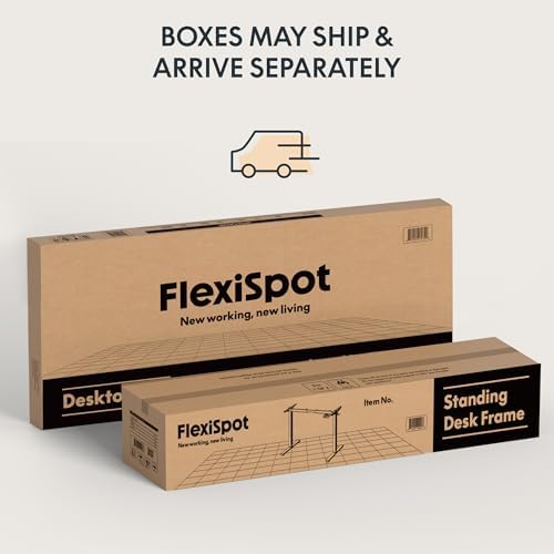 FLEXISPOT 60"x24" Electric Standing Desk, White Wood Grain - Image 6