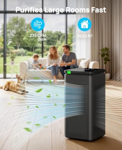 Hepa Air Purifiers for Home up to 3600 Ft², 235 CADR, 30dB Quiet Operation - Image 3