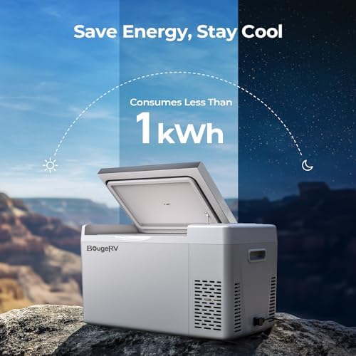 BougeRV 12v refrigerator 23 Quart, -8℉~50℉ Portable Freezer for Car, Grey - Image 6