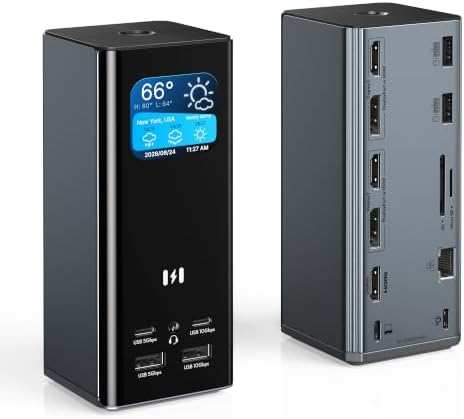 Selore Laptop Docking Station 3 Monitors Triple 4K Display 3 HDMI 2 DP by SeloreS-Global