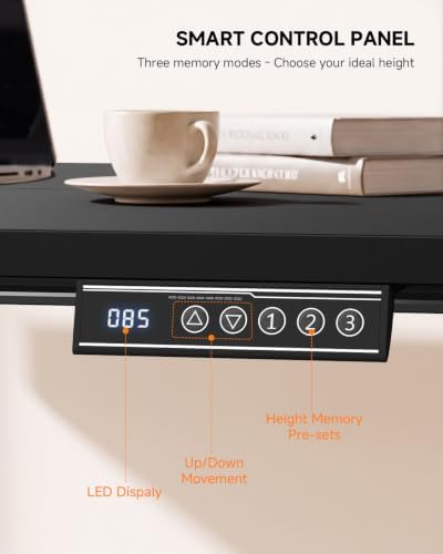 Standing Desk, 55 × 24 Inches Electric Height Adjustable, Home Office - Image 6