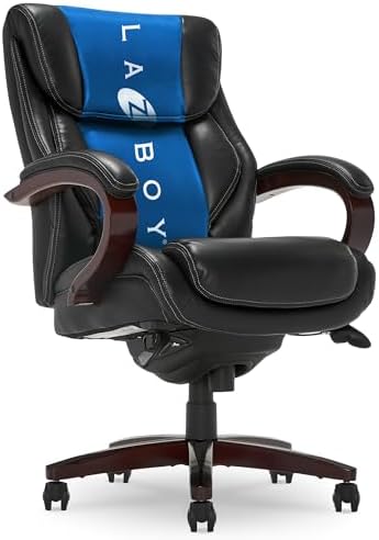La-Z-Boy Executive Ergonomic Office Chair with Lumar Support, Leather Chair by Unknown