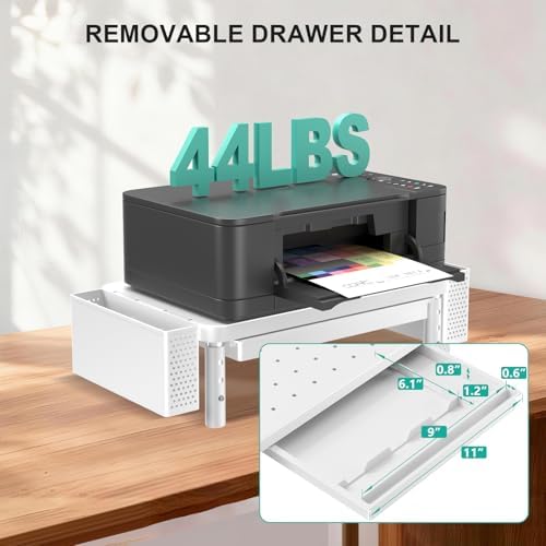 WALI Computer Monitor Stand with Storage and Pen Holder - Image 3
