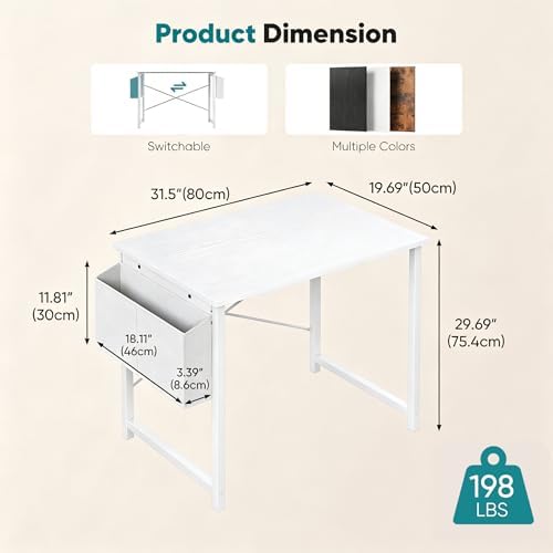 OLIXIS Small Computer Desk, 31 Inch Gaming Desks for Home Office - Image 3