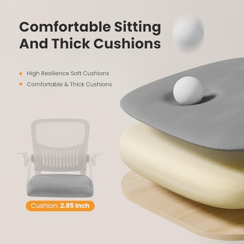 Sweetcrispy Computer Desk Chair, Home Office Chair, Lumbar Support - Image 5