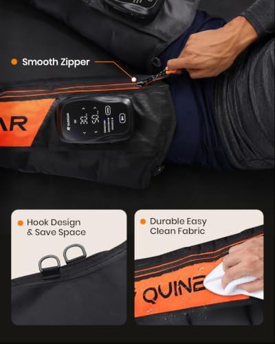 QUINEAR Cordless Leg Compression Recovery System, Medium for Athletes - Image 6