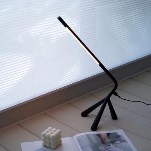 LED Creative Desk Lamp with USB Tybe-c Stepless Dimmable Eye Caring Desk Light for Home Office Bedroom Bedside College Dorm, Reading Lamp,Decorative Gift Table Lamp Black - Image 5