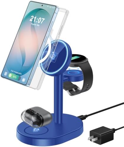 Hevanto 3 in 1 Wireless Charger for Samsung Galaxy, 15W MagSafe Charging by Hevanto