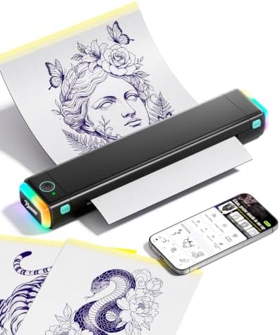 Phomemo M08F Tattoo Stencil Printer, Bluetooth, Wireless, Thermal, Portable by Phomemo