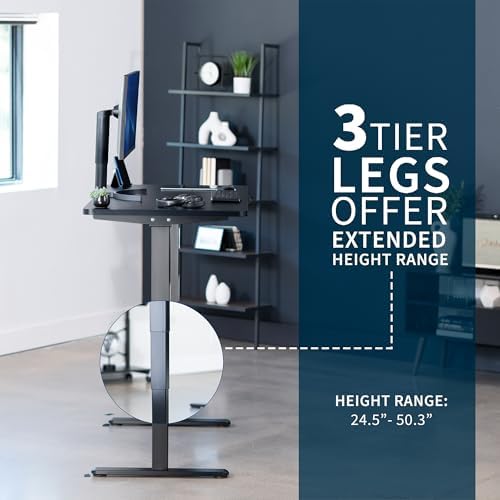 VIVO Black 55 x 28 in Standing Desk, DESK-KIT-2B55B - Image 5