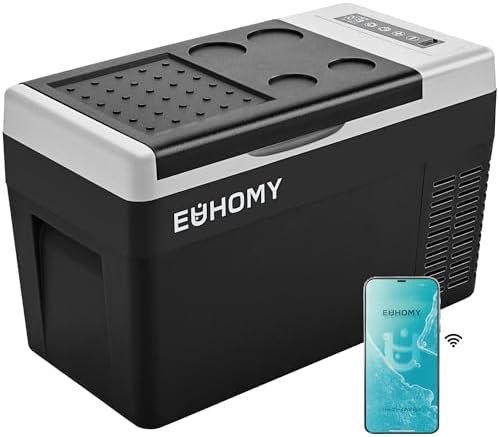 EUHOMY 26QT 12 Volt Refrigerator, -4℉~68℉ Electric Cooler for Car by EUHOMY