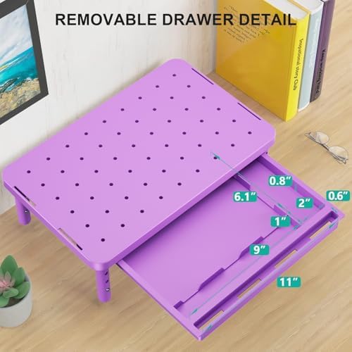 WALI Computer Monitor Stand with Storage, Monitor Riser 3 Height Adjustable - Image 7