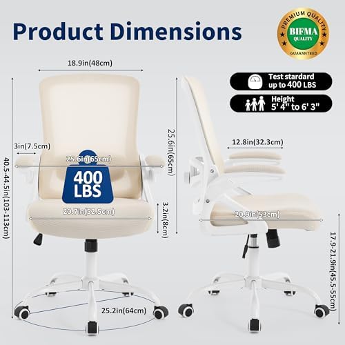 Ergonomic Office Chair Desk Chair with Adjustable Lumbar Support - Image 2