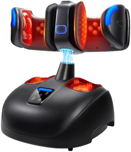 EaseZen Foot and Calf Massager with Heat, 2 in 1 Detachable for Neuropathy by EaseZen