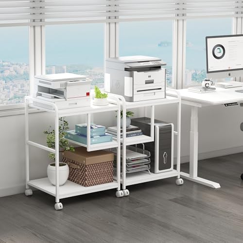 Fannova Large Printer & PC Tower Stand with Wheels for Home Office Storage - Image 5