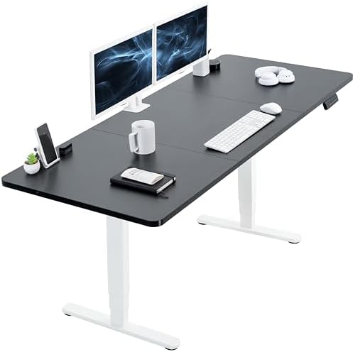 VIVO Black 71 x 30 in Standing Desk, DESK-KIT-2W7B by VIVO