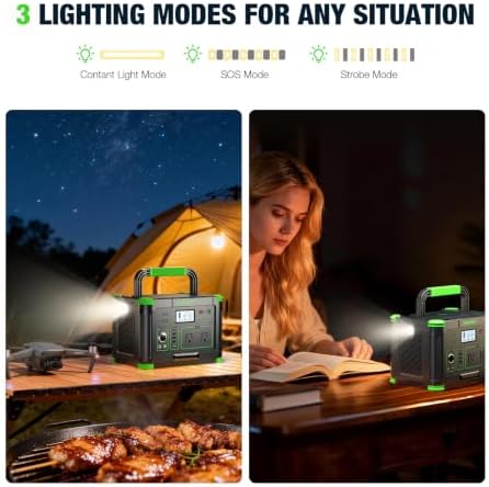 Portable Power Station 1000W 999Wh Solar Generator for Outdoor Camping - Image 6