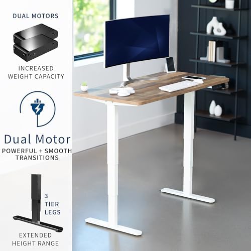 VIVO Reclaimed Wood 55 x 28 in Standing Desk, DESK-KIT-2W55P - Image 4