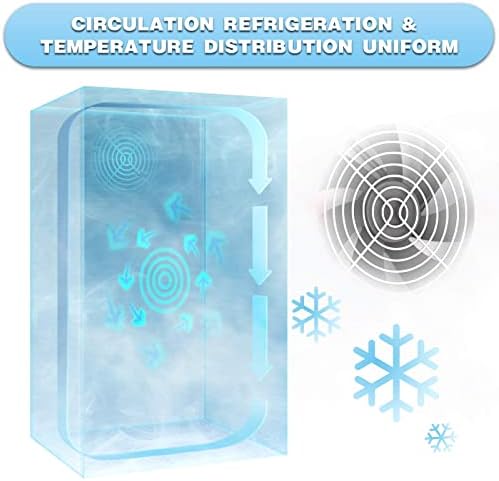 Antarctic Star Beverage Refrigerator Cooler -120 Can Mini Fridge Glass Door for Soda Beer or Wine Constant Glass Door Small Drink Dispenser for Home, Office Bar 3.2cu.ft - Image 4