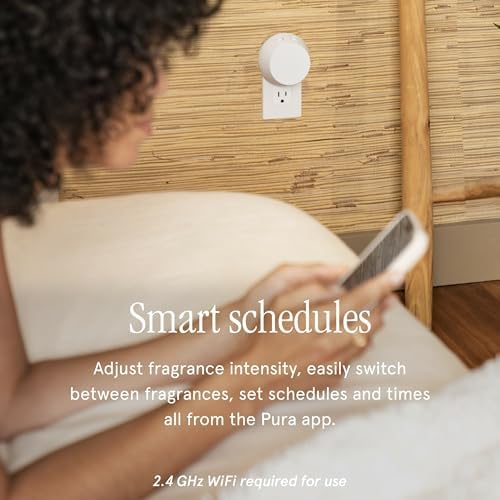 Pura - Smart Home Fragrance Device Starter Set - Pura 4 - Scent Diffuser for Home - Includes Fragrance Aroma Diffuser - Square Box, Yuzu Citron and White Tea No. 1 Scent Refills - Image 6