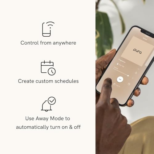 Pura - Smart Home Fragrance Device Starter Set - Pura 4 - Scent Diffuser for Home - Includes Fragrance Aroma Diffuser - Square Box, Water Lily and Linens & Surf Scent Refills - Image 3