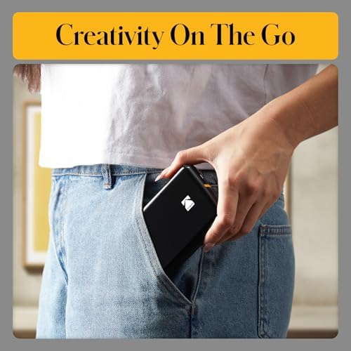 KODAK Step Instant Smartphone Photo Printer, Portable Mini Color Wireless Mobile Printer, Zink 2x3” (5.1x7.5 cm) Sticky-Back Photos, Bluetooth Compatible with iOS & Android Devices, Editing App, Black - Image 6