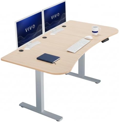 VIVO Light Wood 63 x 32 in Standing Desk, DESK-KIT-1G1C by VIVO
