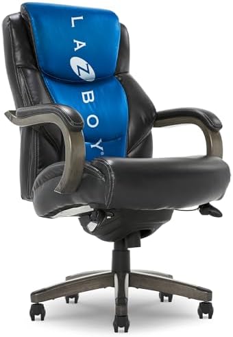 La-Z-Boy Big and Tall Executive Office Chair Lumbar Support, Leather Chair by Unknown