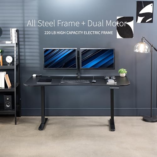 VIVO Black 63 x 32 in Standing Desk, DESK-KIT-E2B1B - Image 6