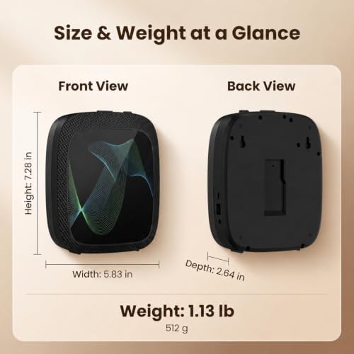 Waterless Essential Oil Diffuser, Cold Air Scent Diffuser Machine for Home & Office, Bluetooth App & Manual Control, USB-C or D Battery Powered, Wall Mount or Tabletop, Black - Image 6