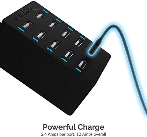 SABRENT 60W 10-Port USB Charging Station, Auto-Detect (AX-TPCS) - Image 4